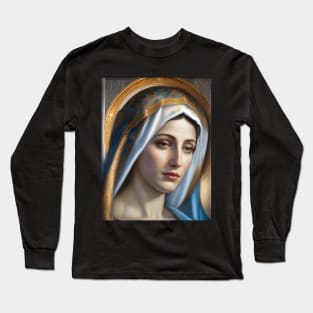 Renaissance image of the Blessed Virgin Mary Long Sleeve T-Shirt